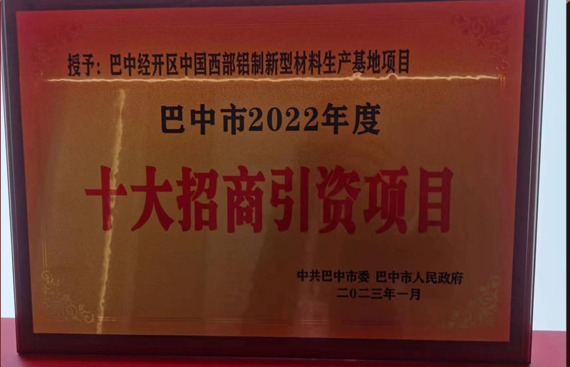 十大招商引资项目